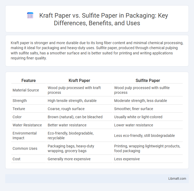 Kraft Paper vs. Sulfite Paper in Packaging: Key Differences, Benefits, and Uses