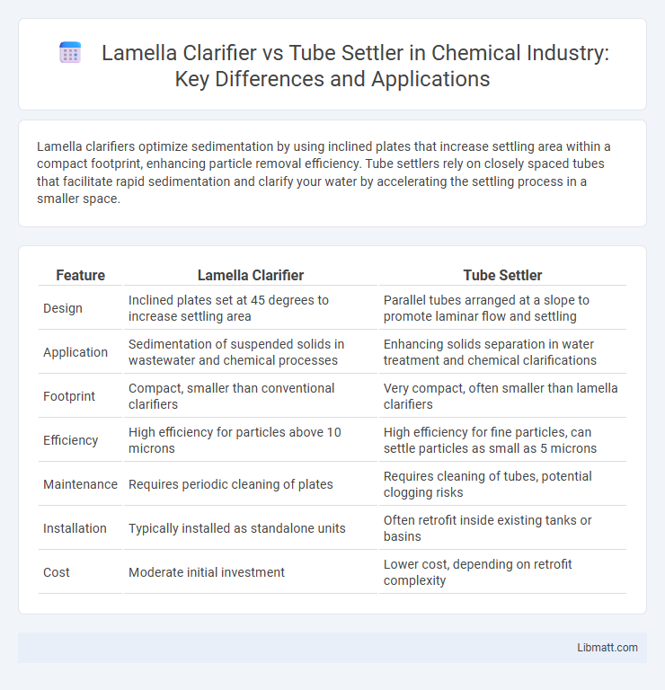 Lamella Clarifier vs Tube Settler in Chemical Industry: Key Differences and Applications