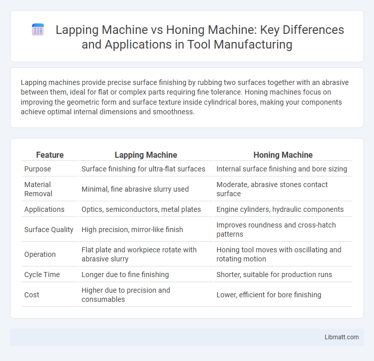 Lapping Machine vs Honing Machine: Key Differences and Applications in Tool Manufacturing