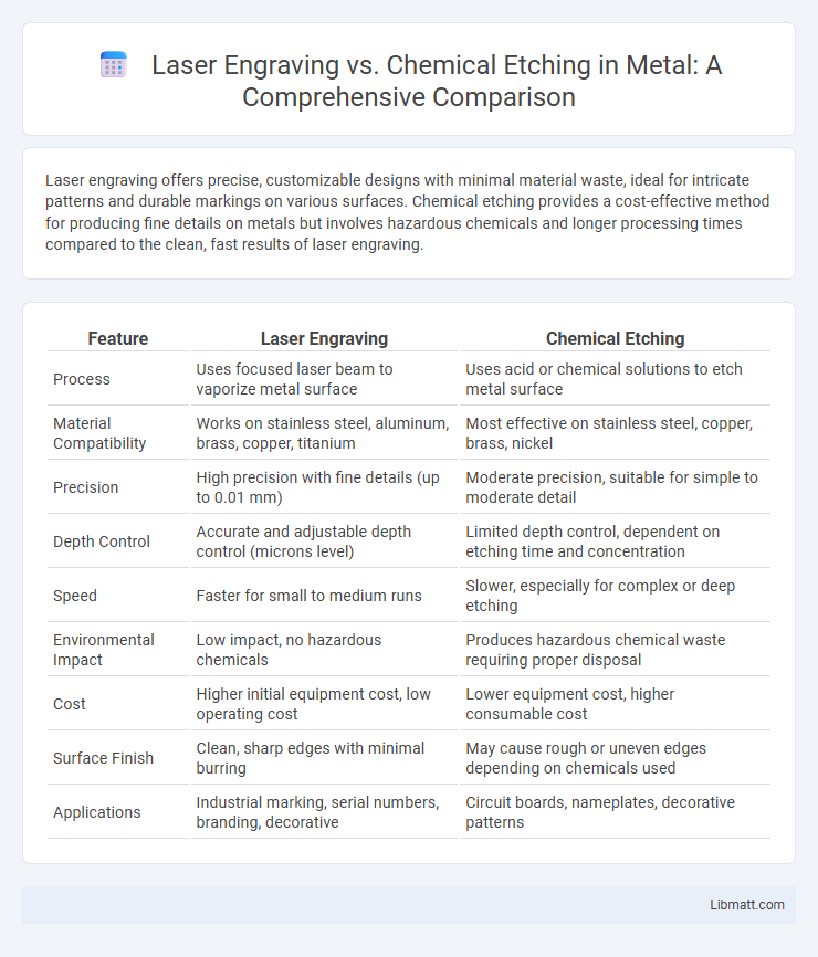 Laser Engraving vs. Chemical Etching in Metal: A Comprehensive Comparison