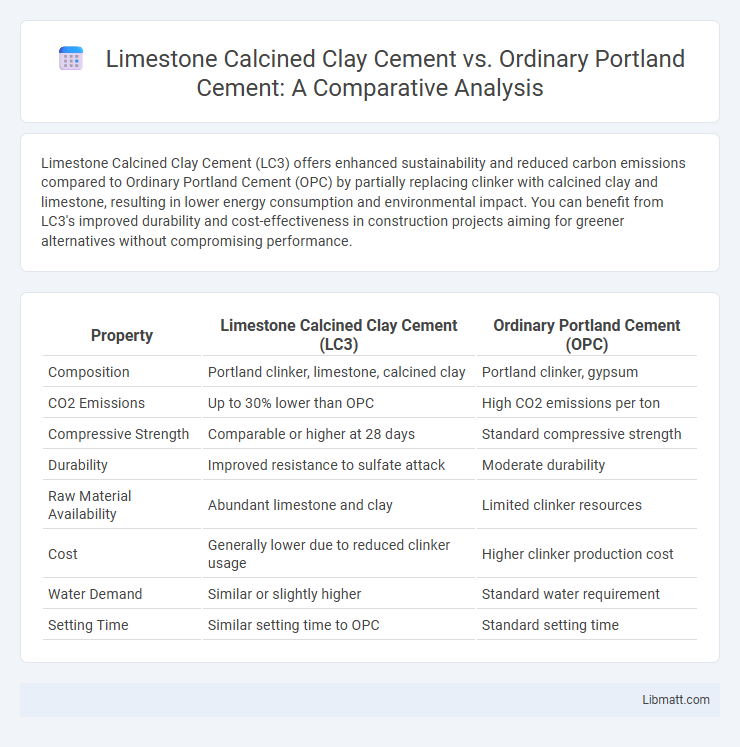 Limestone Calcined Clay Cement vs. Ordinary Portland Cement: A Comparative Analysis