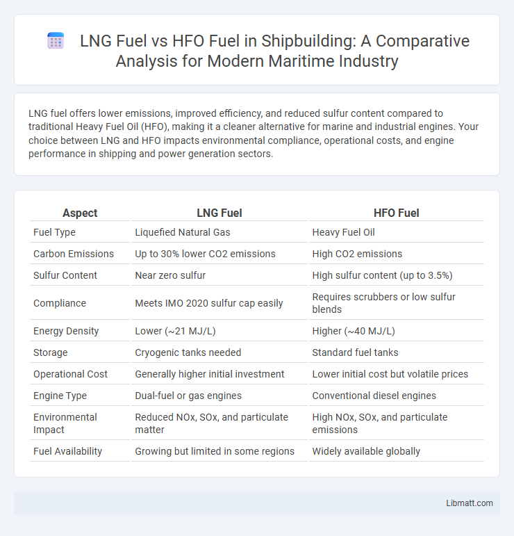 LNG Fuel vs HFO Fuel in Shipbuilding: A Comparative Analysis for Modern Maritime Industry