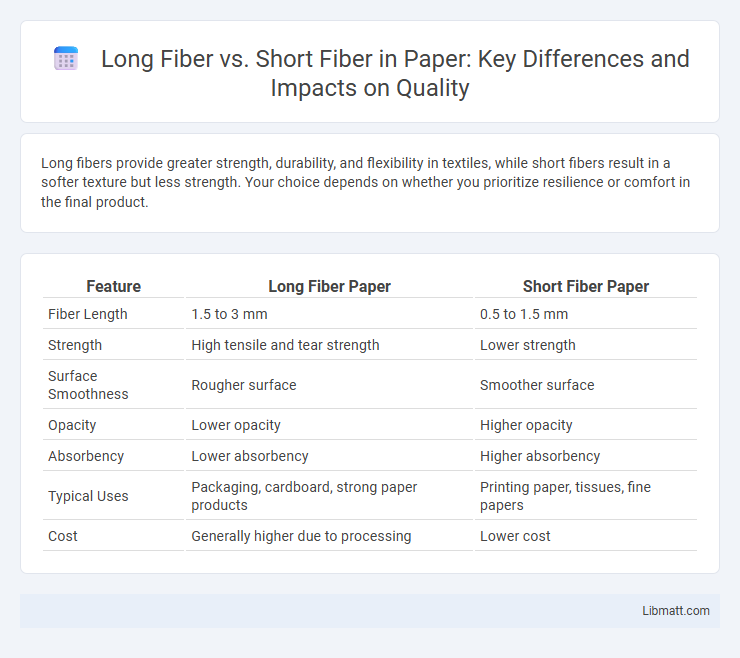 Long Fiber vs. Short Fiber in Paper: Key Differences and Impacts on Quality