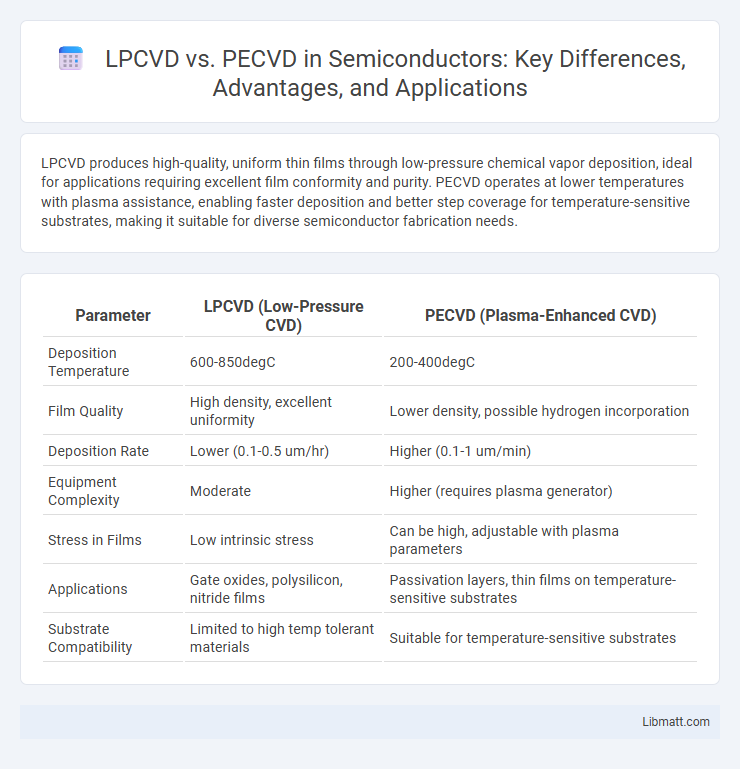 LPCVD vs. PECVD in Semiconductors: Key Differences, Advantages, and Applications