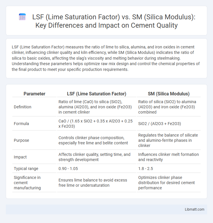 LSF (Lime Saturation Factor) vs. SM (Silica Modulus): Key Differences and Impact on Cement Quality