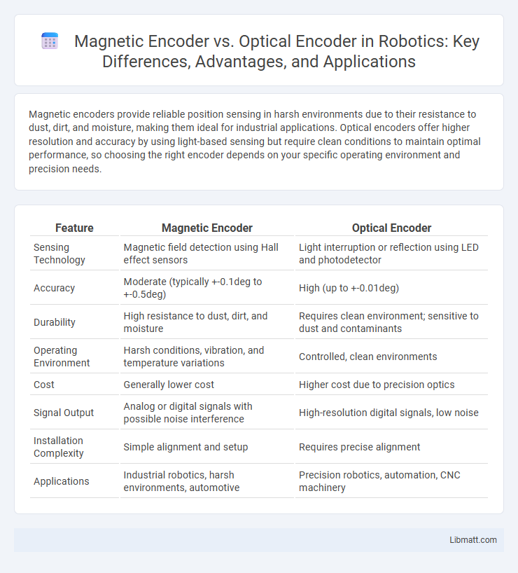 Magnetic Encoder vs. Optical Encoder in Robotics: Key Differences, Advantages, and Applications