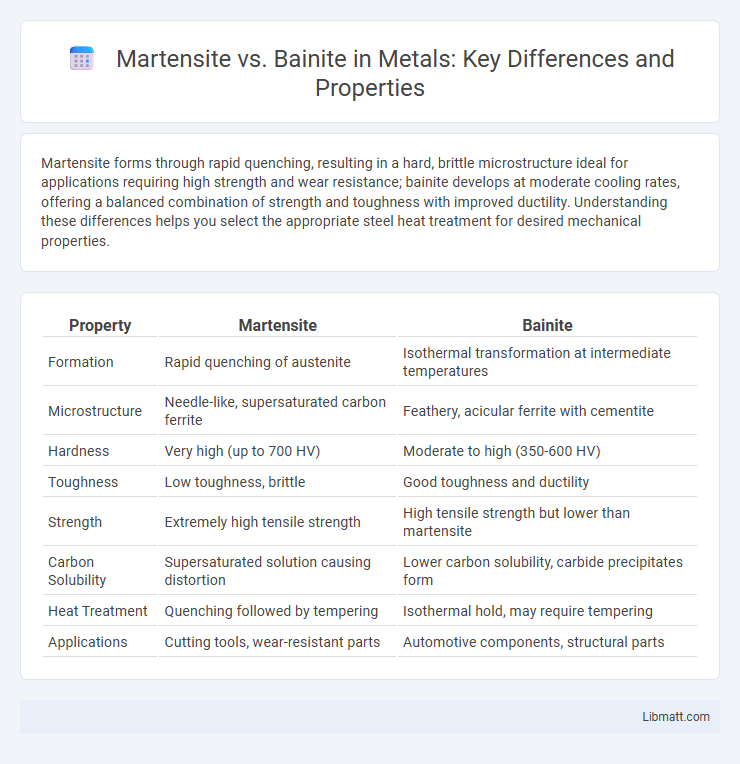 Martensite vs. Bainite in Metals: Key Differences and Properties