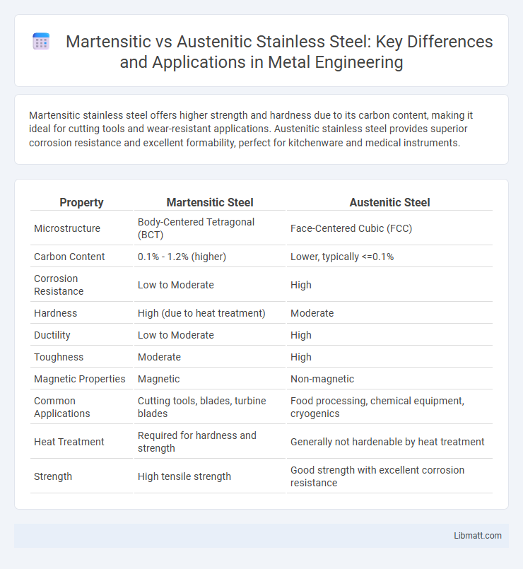 Martensitic vs Austenitic Stainless Steel: Key Differences and Applications in Metal Engineering