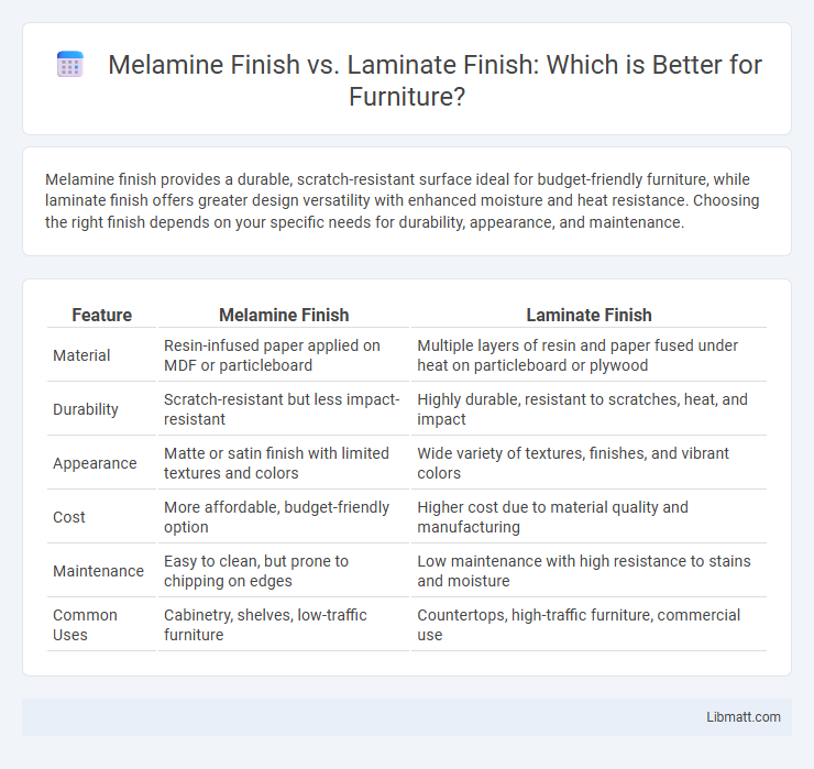 Melamine Finish vs. Laminate Finish: Which is Better for Furniture?