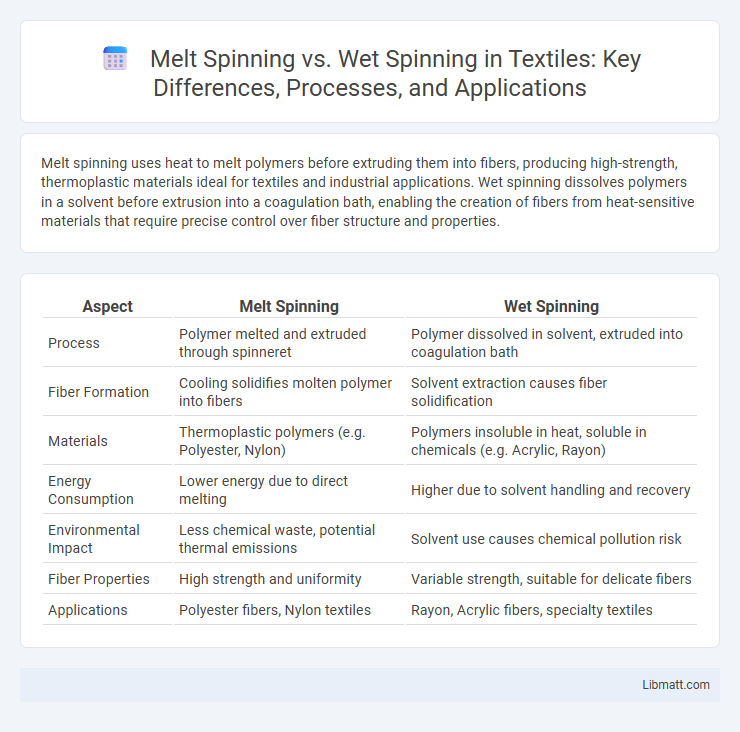 Melt Spinning vs. Wet Spinning in Textiles: Key Differences, Processes, and Applications