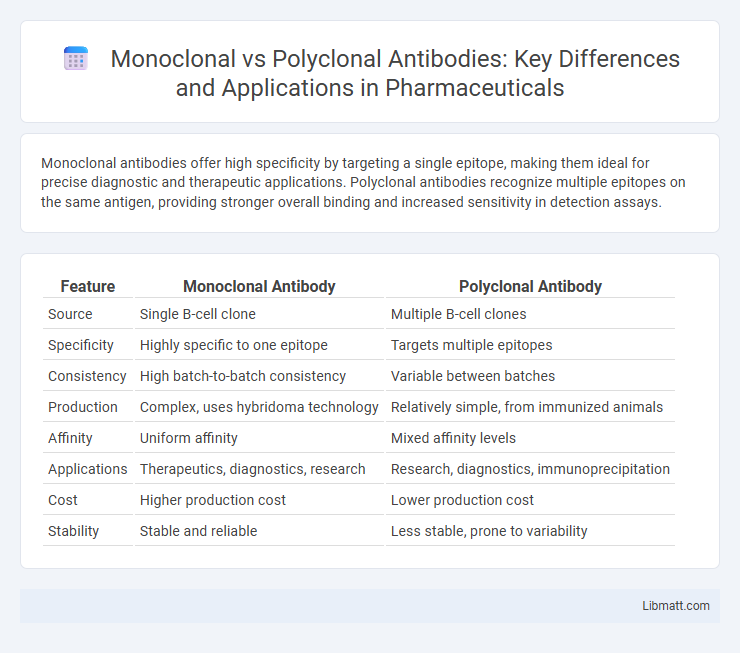 Monoclonal vs Polyclonal Antibodies: Key Differences and Applications in Pharmaceuticals