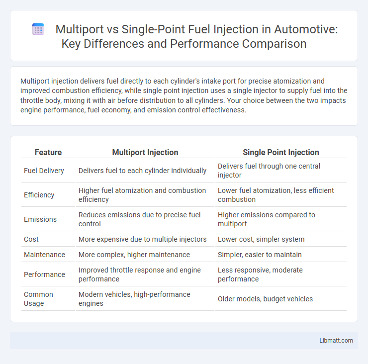 Multiport vs Single-Point Fuel Injection in Automotive: Key Differences and Performance Comparison