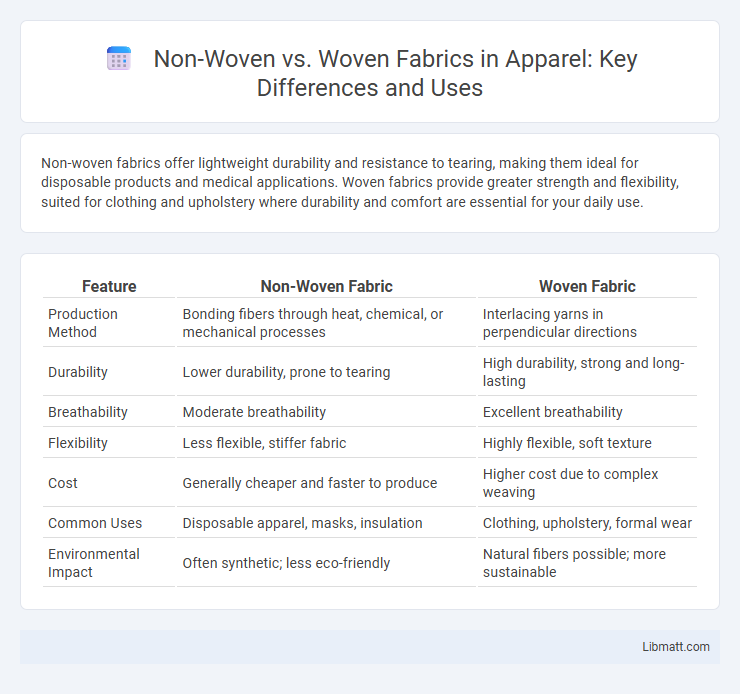 Non-Woven vs. Woven Fabrics in Apparel: Key Differences and Uses