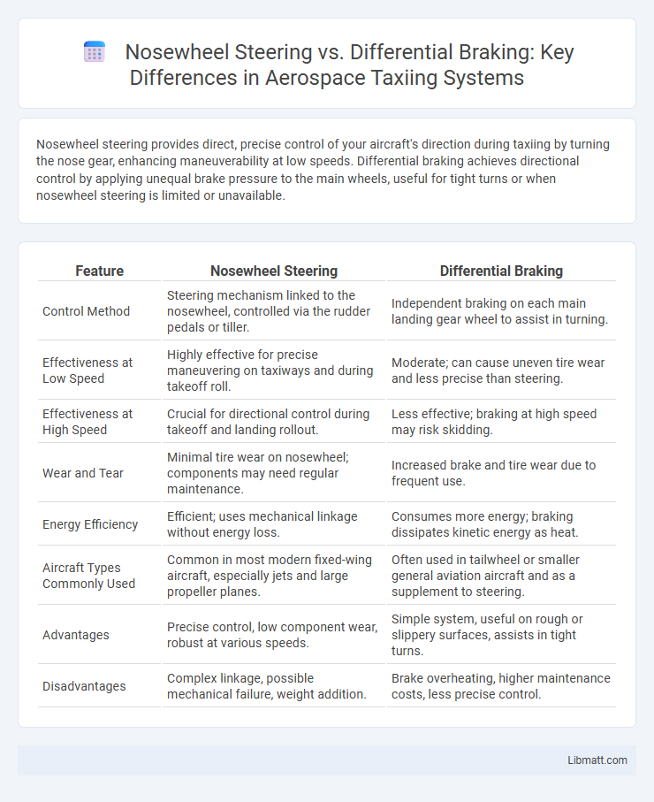 Nosewheel Steering vs. Differential Braking: Key Differences in Aerospace Taxiing Systems