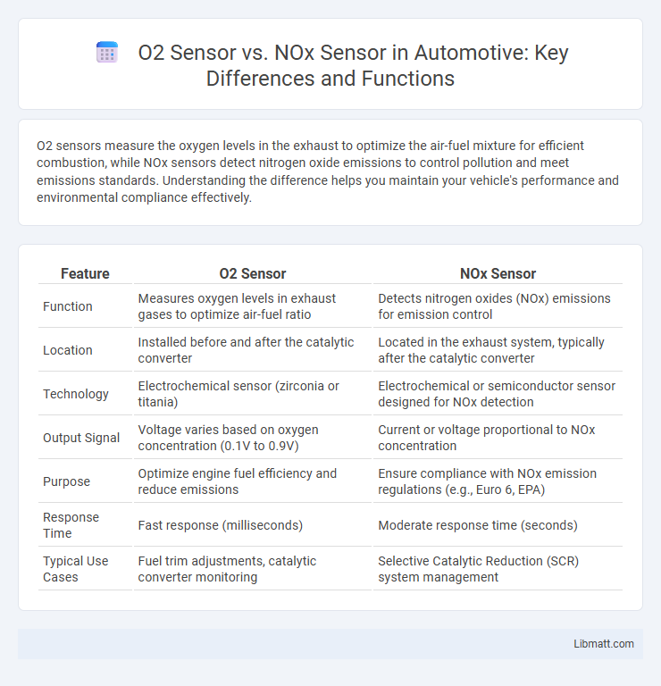 O2 Sensor vs. NOx Sensor in Automotive: Key Differences and Functions