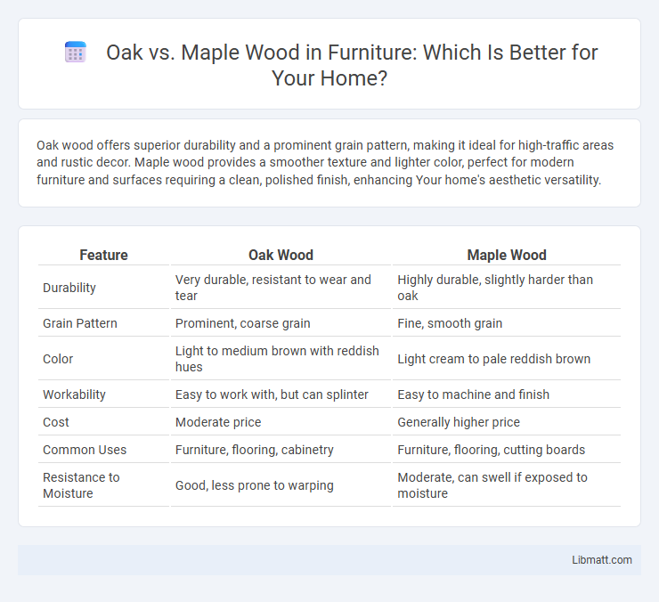 Oak vs. Maple Wood in Furniture: Which Is Better for Your Home?