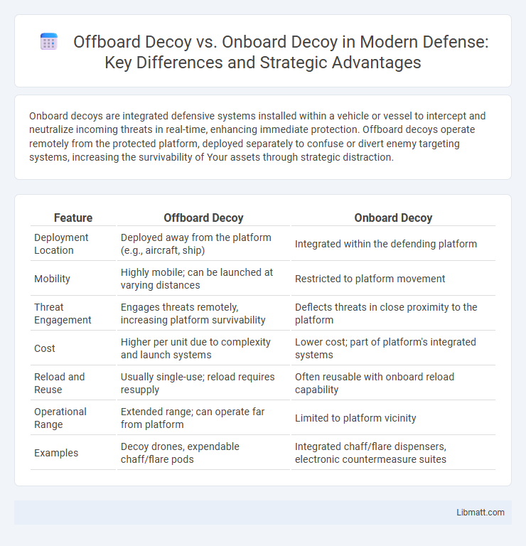 Offboard Decoy vs. Onboard Decoy in Modern Defense: Key Differences and Strategic Advantages