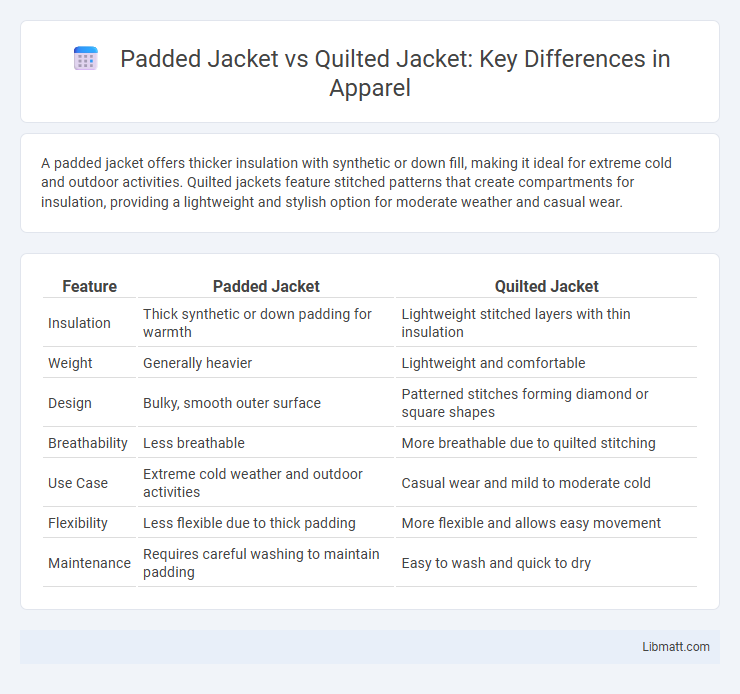 Padded Jacket vs Quilted Jacket: Key Differences in Apparel