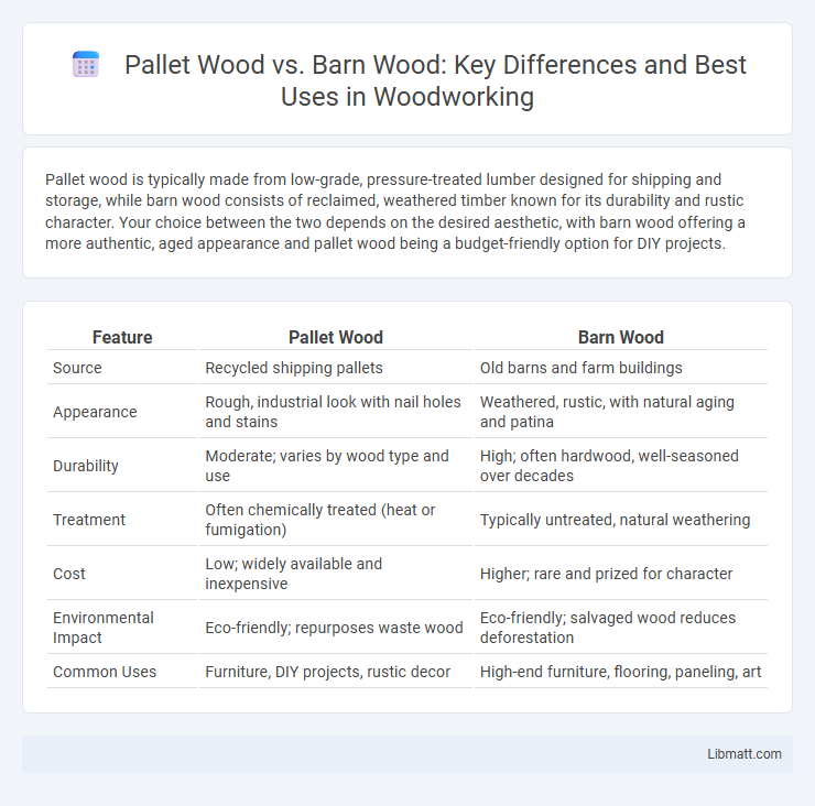 Pallet Wood vs. Barn Wood: Key Differences and Best Uses in Woodworking