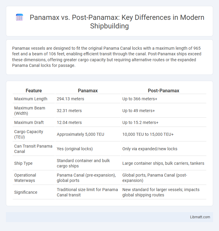 Panamax vs. Post-Panamax: Key Differences in Modern Shipbuilding