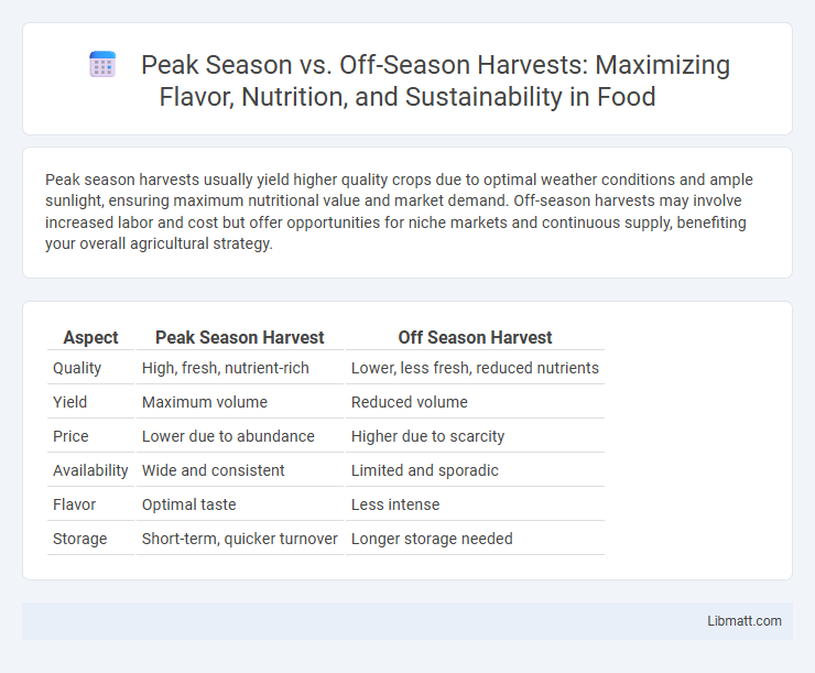 Peak Season vs. Off-Season Harvests: Maximizing Flavor, Nutrition, and Sustainability in Food