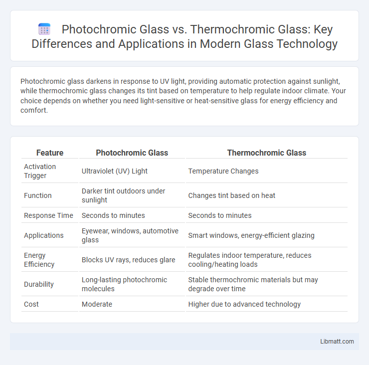 Photochromic Glass vs. Thermochromic Glass: Key Differences and Applications in Modern Glass Technology