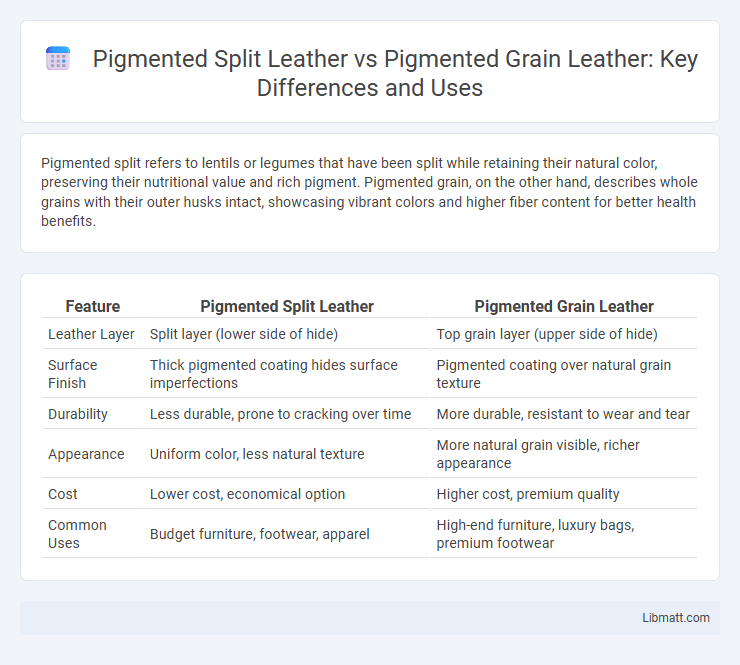 Pigmented Split Leather vs Pigmented Grain Leather: Key Differences and Uses