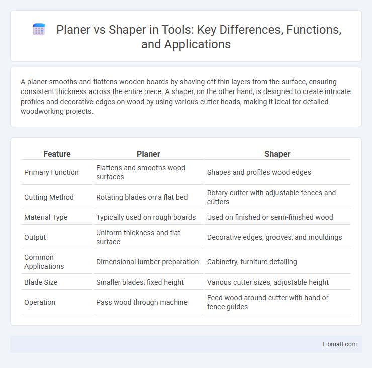 Planer vs Shaper in Tools: Key Differences, Functions, and Applications