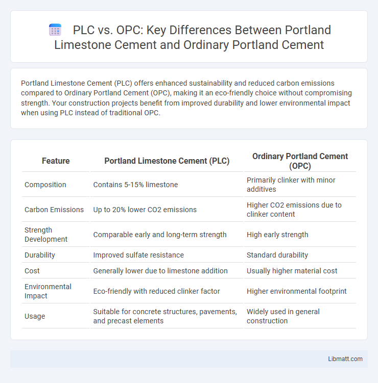 PLC vs. OPC: Key Differences Between Portland Limestone Cement and Ordinary Portland Cement