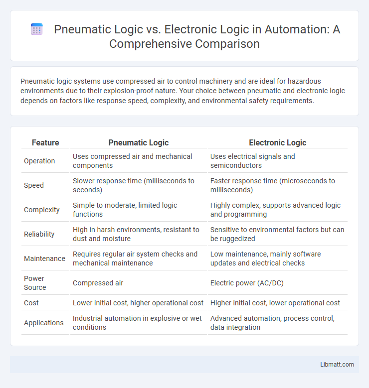 Pneumatic Logic vs. Electronic Logic in Automation: A Comprehensive Comparison
