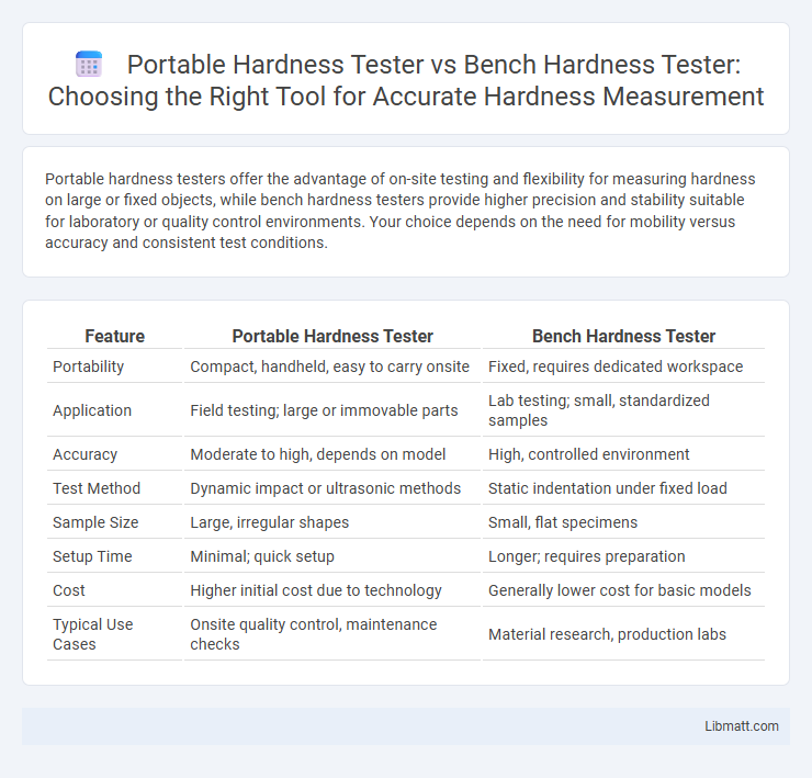 Portable Hardness Tester vs Bench Hardness Tester: Choosing the Right Tool for Accurate Hardness Measurement