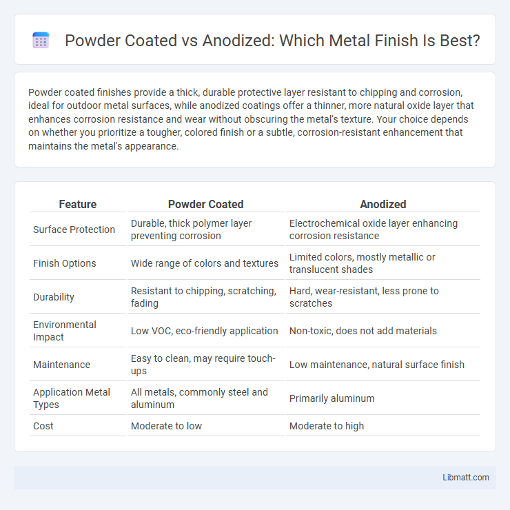Powder Coated vs Anodized: Which Metal Finish Is Best?