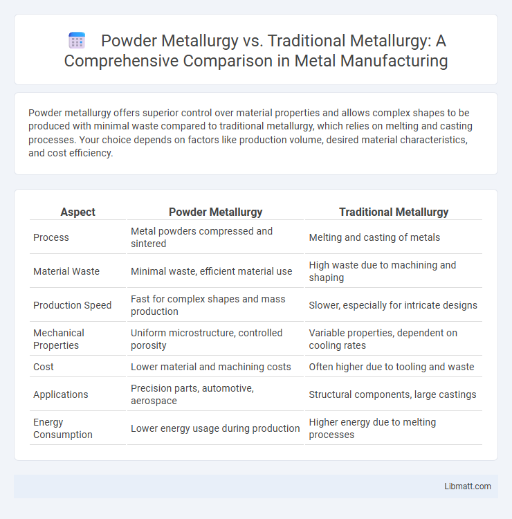 Powder Metallurgy vs. Traditional Metallurgy: A Comprehensive Comparison in Metal Manufacturing