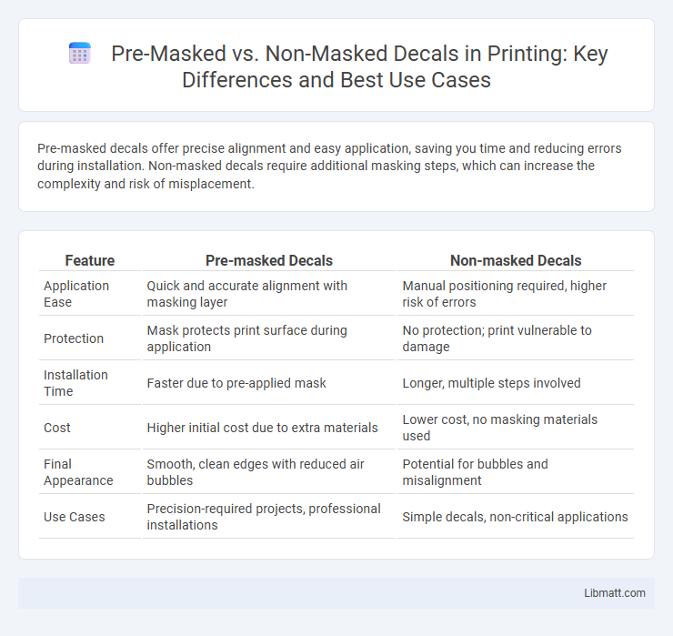 Pre-Masked vs. Non-Masked Decals in Printing: Key Differences and Best Use Cases
