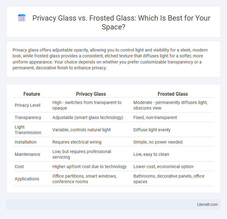 Privacy Glass vs. Frosted Glass: Which Is Best for Your Space?