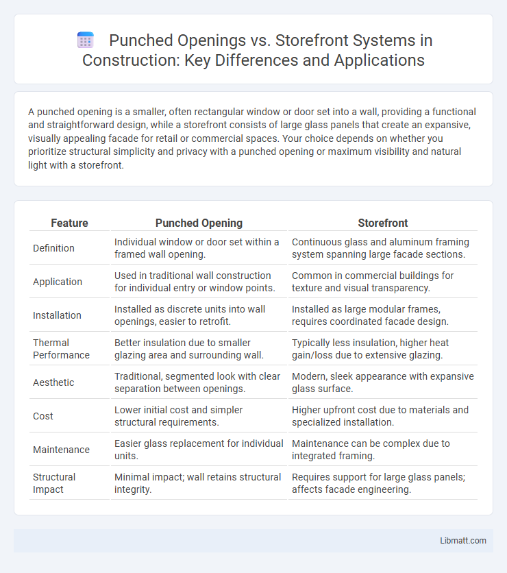Punched Openings vs. Storefront Systems in Construction: Key Differences and Applications