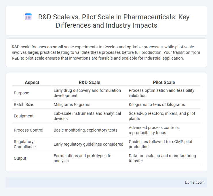 R&D Scale vs. Pilot Scale in Pharmaceuticals: Key Differences and Industry Impacts