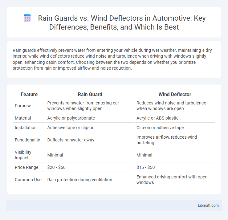 Rain Guards vs. Wind Deflectors in Automotive: Key Differences, Benefits, and Which Is Best