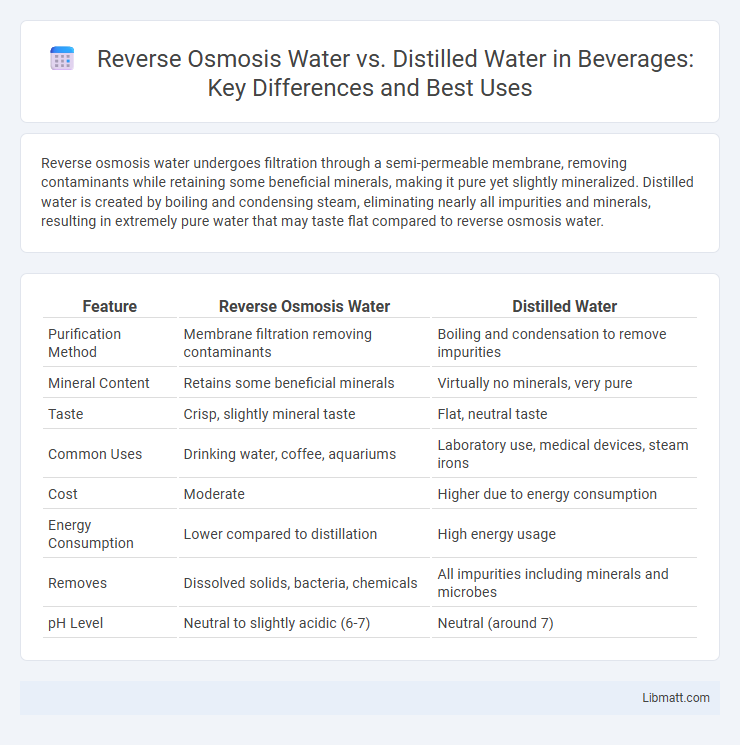 Reverse Osmosis Water vs. Distilled Water in Beverages: Key Differences and Best Uses
