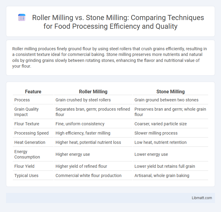 Roller Milling vs. Stone Milling: Comparing Techniques for Food Processing Efficiency and Quality
