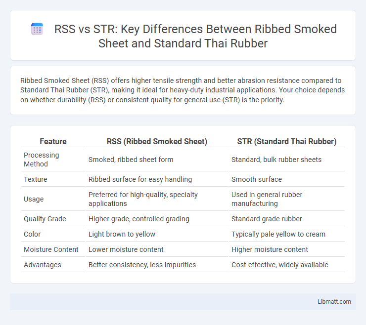 RSS vs STR: Key Differences Between Ribbed Smoked Sheet and Standard Thai Rubber