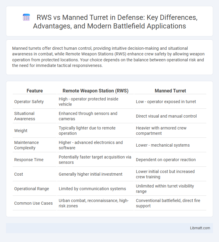 RWS vs Manned Turret in Defense: Key Differences, Advantages, and Modern Battlefield Applications