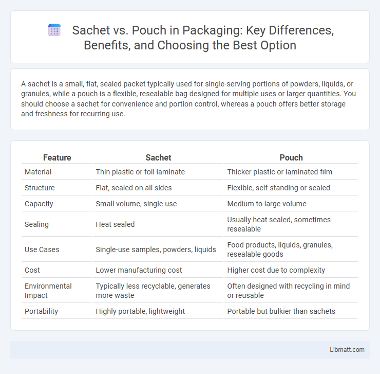 Sachet vs. Pouch in Packaging: Key Differences, Benefits, and Choosing the Best Option