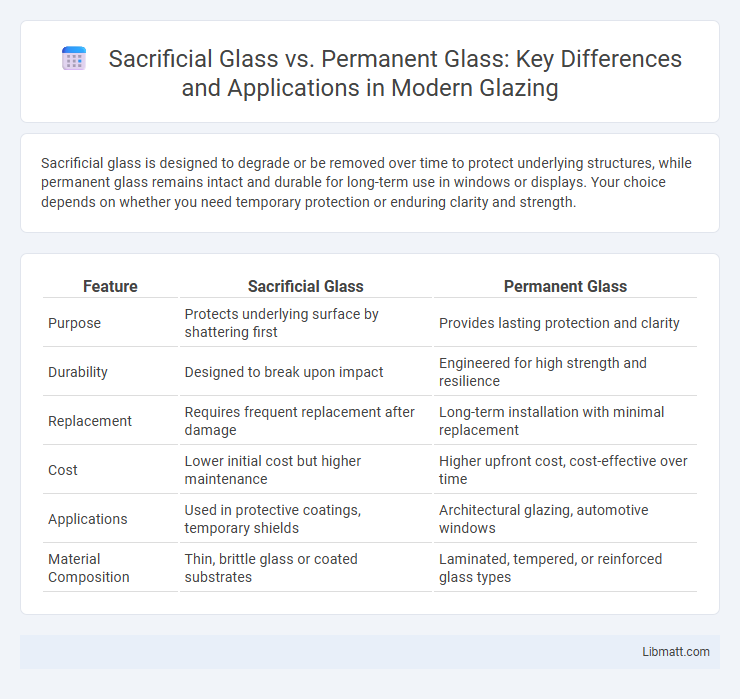 Sacrificial Glass vs. Permanent Glass: Key Differences and Applications in Modern Glazing