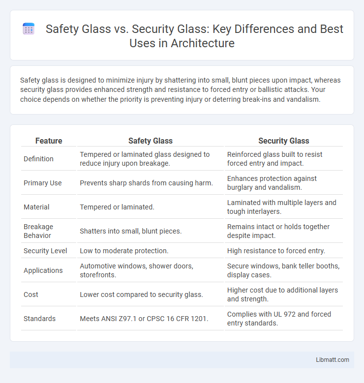 Safety Glass vs. Security Glass: Key Differences and Best Uses in Architecture