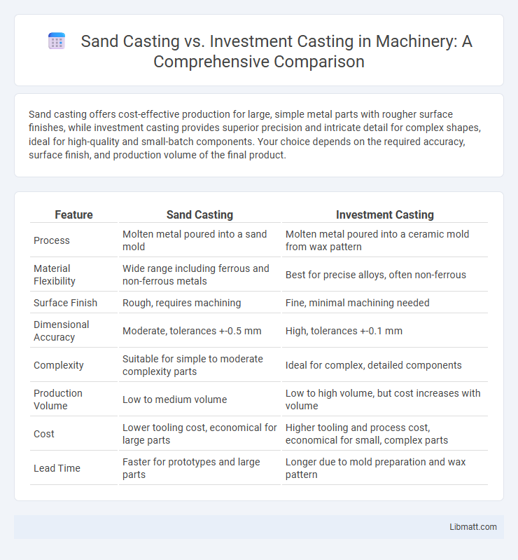 Sand Casting vs. Investment Casting in Machinery: A Comprehensive Comparison