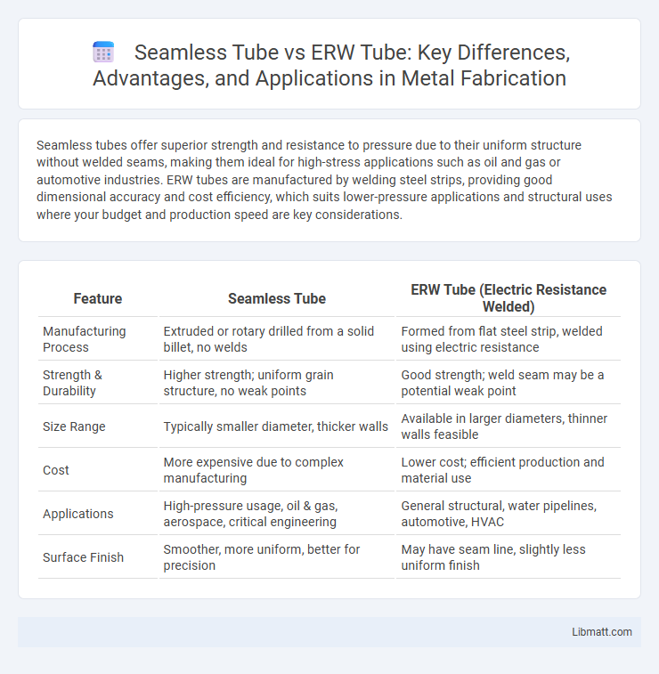 Seamless Tube vs ERW Tube: Key Differences, Advantages, and Applications in Metal Fabrication