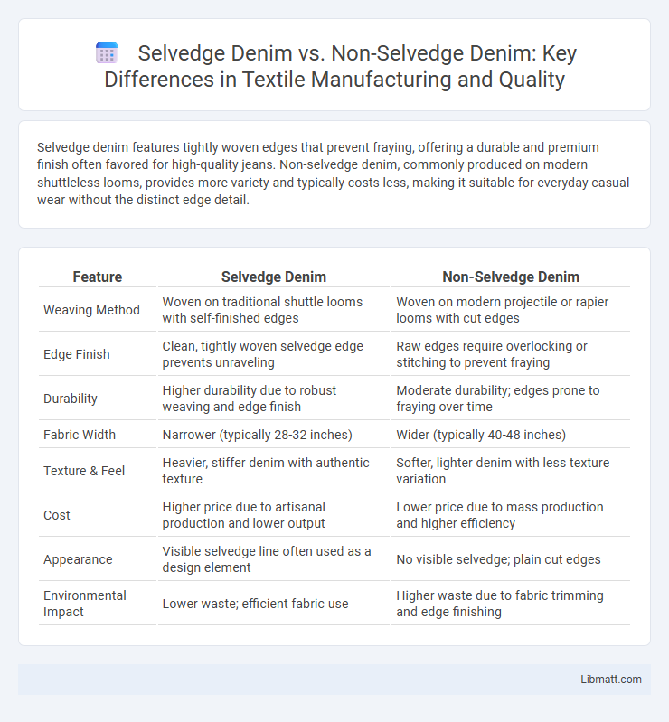 Selvedge Denim vs. Non-Selvedge Denim: Key Differences in Textile Manufacturing and Quality