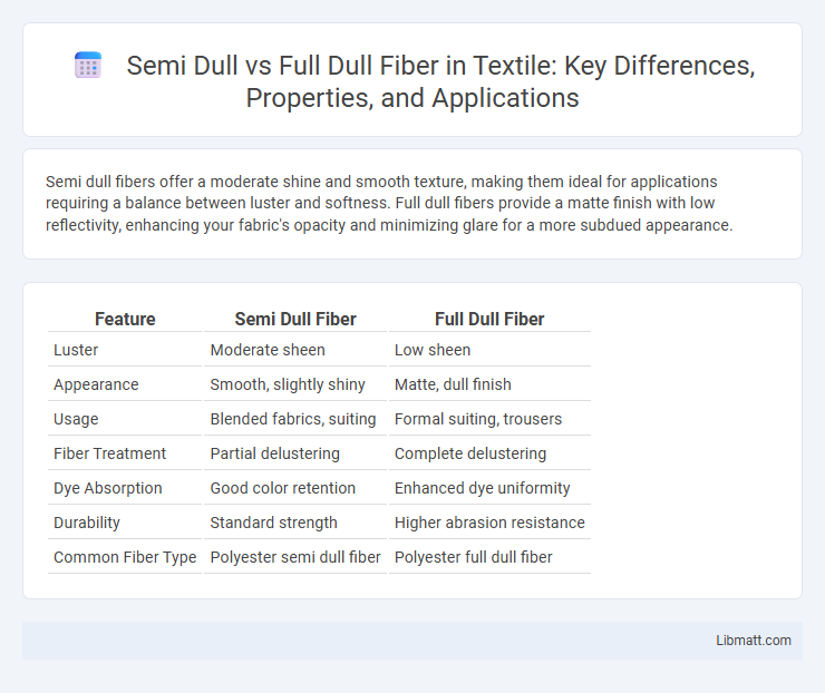 Semi Dull vs Full Dull Fiber in Textile: Key Differences, Properties, and Applications
