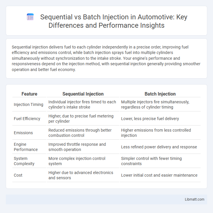 Sequential vs Batch Injection in Automotive: Key Differences and Performance Insights
